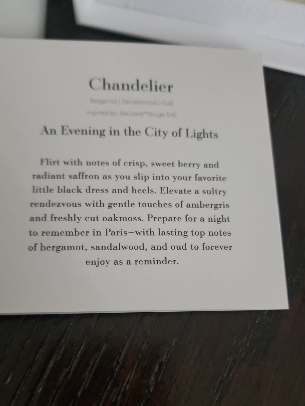 NIB Paris Collection Reed Diffuser Set Of 2 In Chandelier - Picture 2 of 7